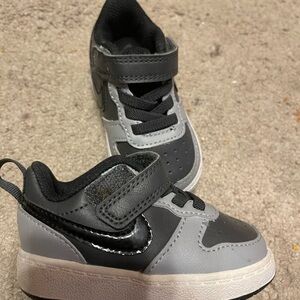 Kids Black and Gray Shoes